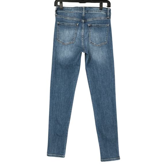 Vervet Blue Denim Skinny Fit Mid Rise‎ Stretch Everyday Jeans Womens Size 27 - Picture 2 of 8